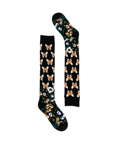 Sock Candy butterfly craze knee high halloween socks 